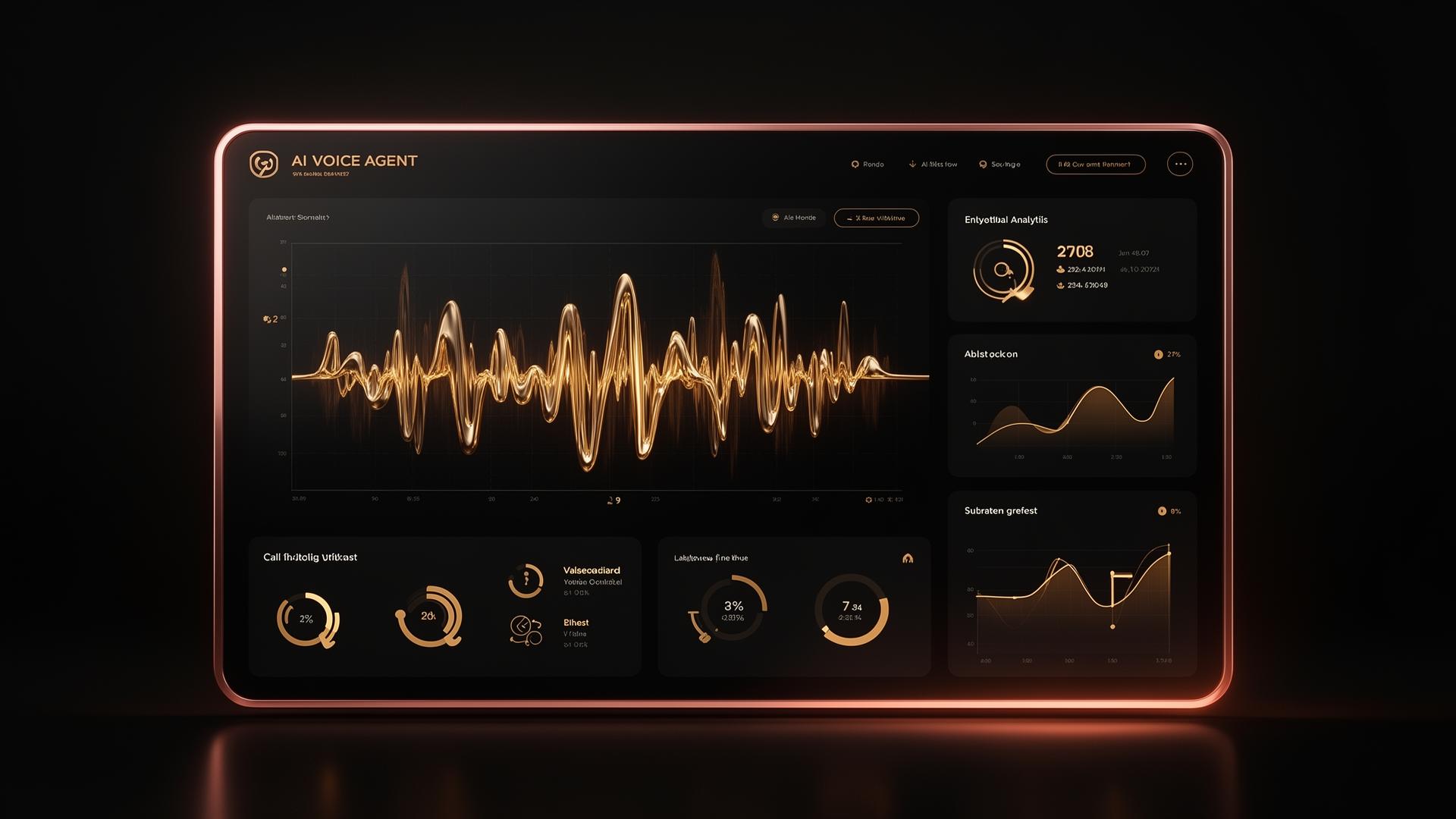 Gold AI voice agent dashboard